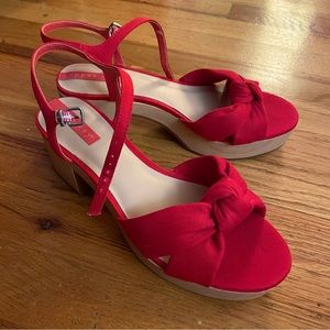 LAST CHANCE Red Retro style Copper Key Sandals